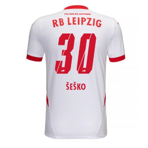 Fotbalové Dres RB Leipzig Benjamin Sesko #30 Domácí 2024-25 Krátký Rukáv